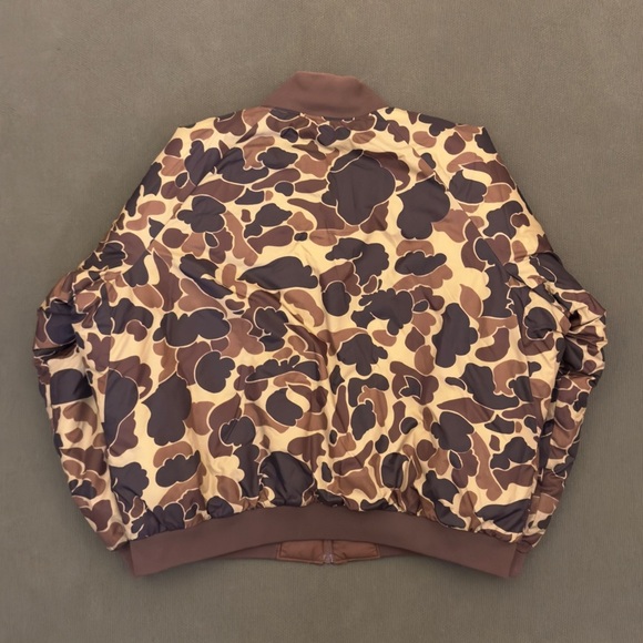 Vintage Columbia Sportswear Duck Camo Reversible Shotgun Bomber Jacket - Picture 6 of 12